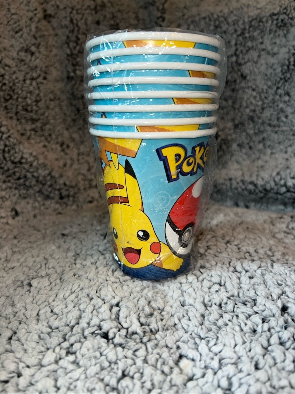 Pokemon Pikachu Blue Disposable Party Cups - Pack